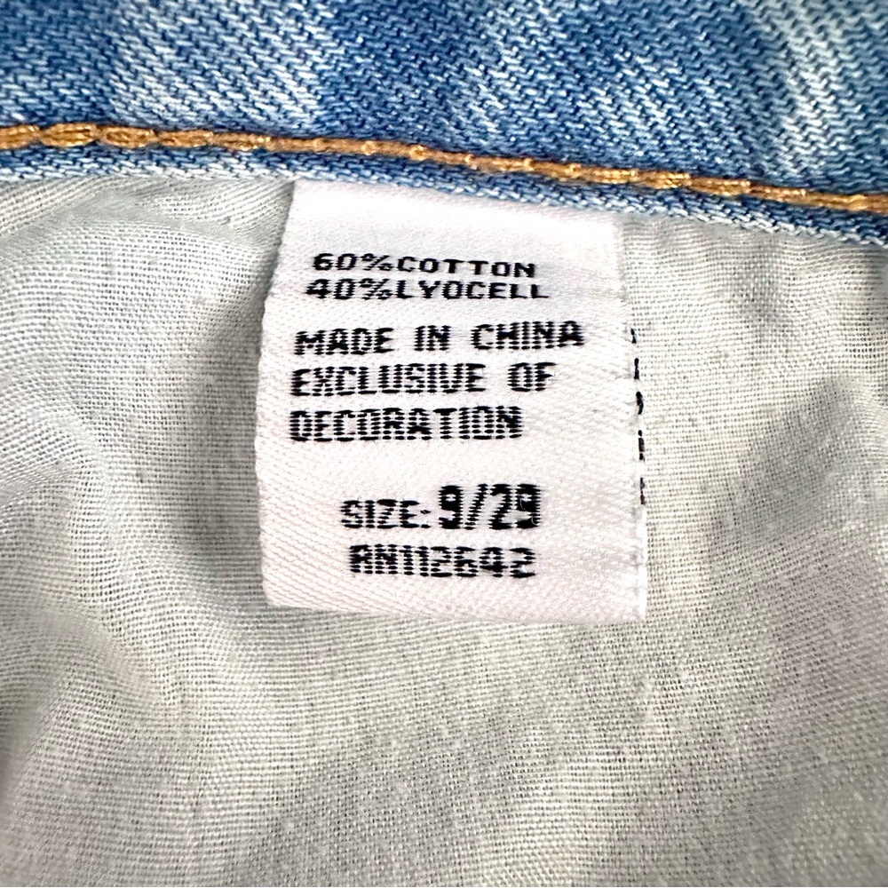 Telepatia Cherry Pocket Classic Denim Wide Leg Jeans Size 9/29 - Picture 10 of 12